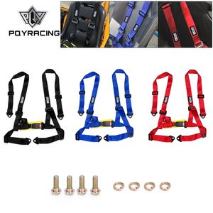2" Universal 4PT 4 Point Racing Seat Belt Safety Harness For Racing Seat&Go-kart Seat Black/Blue/Red PQY-SHS01