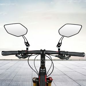 2 pcs de largura de ciclismo de bicicleta de bicicleta de bicicleta de alumínio de alumínio Retrovisor do espelho Montagem com chave de ângulo ajustável