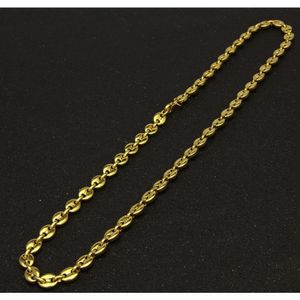 Stainless Steel Coffee Bean Chain Gold Silver Color Plated Necklace And Bracelets Jewelry Set Street Style 22" wmtDny whole2019