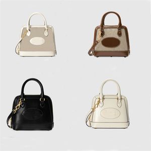 Women Handbags Shoulder Bags Shopping Bag Plain Patchwork Printed Letters Zipper Decoration Rivet Grain Genuine Leather Long Strap