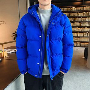 Мода-мужская пузырь Parkas Men Harajuku красочный пузырь пальто зимняя куртка мужская уличная одежда хип-хоп Parka корейский черный одежда мультип