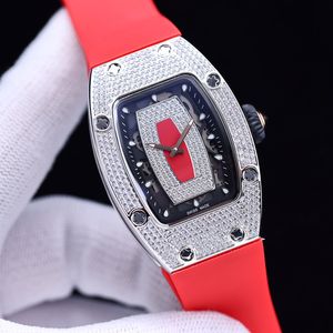 Diamond Watches Business Ladies Watch Casual helautomatisk mekanisk armbandsur 45 31mm gummiband Sapphire Mirror Wristwatch Gift