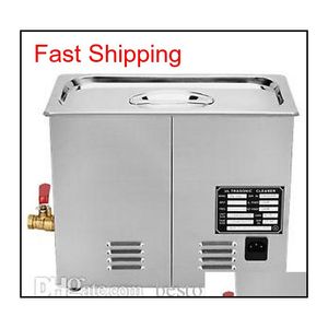 Wholesale ultrasonic cleaner stainless steel resale online - 2020 Arrival Brand New Liter Stainless Steel Digital Ultrasonic Cleaner With Bracket qyliTJ packing2010