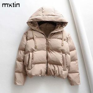 womens winter hooded coats womans cotton casual jackets warm parkas female overcoat coat warm oversized womens casual tops 201030