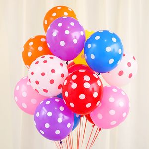 Balloon Market 12 Zoll Latexballon 100 Teile/los Candy Color Dots Dekorative Luftballons Hochzeit Geburtstag Partydekorationen