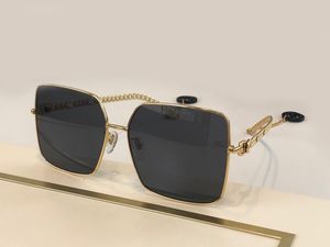 Luxo-0724 Óculos de sol da moda com proteção UV para mulheres quadro de metal quadrado vintage popular qualidade superior vêm com óculos de sol clássicos