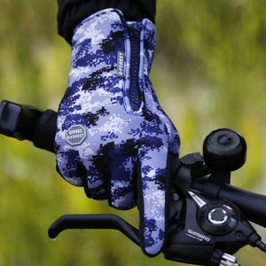 Guanti da pesca a dita intere Touchscreen antivento Guanti invernali Neoprene PU Pelle traspirante Pesca calda Accessori per la pesca alla carpa