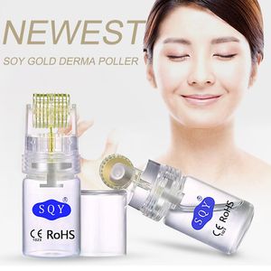 Derma Roller Titanium Mikronål med flaska Auto Serum Infusion Hydra Roller 192 Hudvård Anti-rynk Acne Minska Pore Treage