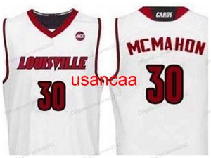 Retro personalizado #30 Ryan McMahon College Basketball Jersey Men Stitched White qualquer tamanho 2xs-5xl Nome e n￺mero