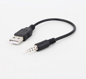3,5 мм Audio до USB 2.0 Мужчина -синхронизационный шнур зарядный кабельный шнур для линии кабеля телефона MP3 MP4 MP4