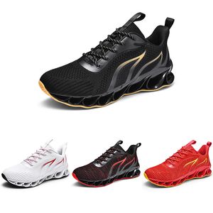 Toptan Marka olmayan koşu ayakkabıları erkekler için ateş kırmızı siyah altın yetiştirilmiş bıçak moda rahat erkek eğitmenler açık spor sneakers boyutu 40-46