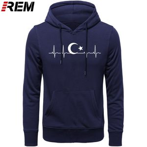 Wholesale cheer stars for sale - Group buy REM Turkey Fans Cheer Moon Stars Heartbeat Fo r Men Casual Cotton Long Sleeve Funny Turkish Flags Hoodies Sweatshirts