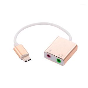 7,1 CH Audio Karte USB C Typ C Typ-C Externe Soundkarte Hi-Fi Magic Voice Adapter Mikrofon lautsprecher für Laptop1