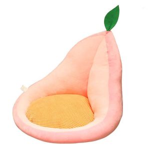 Cushion/Decorative Pillow Cartoon Fruit Seat Cushion With Backrest Non Slip Chair Floor Lazy Mat Semi-Enclosed Plush Pads For Home Sofa