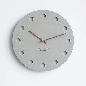 Wall Clocks 12 Inch Silent Movement Wooden Watch Custom Design Nordic Style Quartz Clock For Sale1
