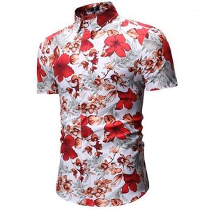 Mäns casual skjortor moda veloce hawaiian bomull män skjorta kort ärm 2021 hawaii stil shirt1