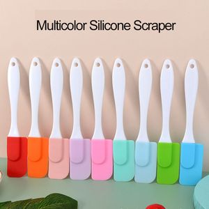 Cooking Utensils Silicone Spatula Silica Gel Knife Cream Butter Jam Scraper Cake Bread Baking Grill Barbecue Pancake Pastry Tools Heat Resisting Bakeware ZL0358