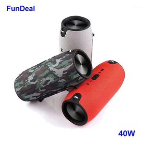 40W Bluetooth Speaker Portable Wireless Outdoor Column Sound Bar Subwoofer Bass Stereo Speakers With USB TF Card BT AUX FM Radio1