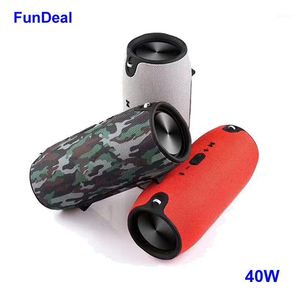 40W Bluetooth Speaker Portátil Sem Fio Ao Ar Livre Som Bar SUBWOOFER SUBWOOFER BASS Stereo Altofalantes com USB TF Card BT AUX FM Radio1