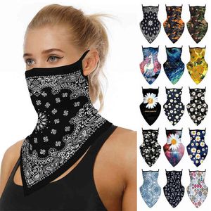 Fashion Face Mask Neck Tube Scarf Sun UV Wind Protection Multi-use Cycling Motorcycle Ski Snood Balaclava Bandana Ear Hangers Y1229