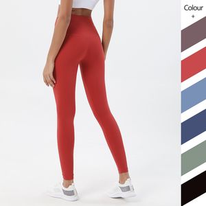 Einfarbig Yoga Outfits Hosen Hohe Taille Stylist Gym Kleidung Damen Hosen Workout Legging Dame Elastische Tanzen Body Eng