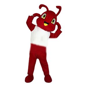 Festival Dres Rote Ameise Maskottchen Kostüme Karneval Hallowen Geschenke Unisex Erwachsene Ausgefallene Partyspiele Outfit Urlaub Feier Cartoon Charakter Outfits