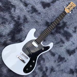 Custom Ventures Johnny Ramone MOSRITE Mark II Chitarra elettrica bianca Tune-a-Matic Stop Cordiera