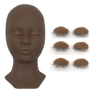 Mp045 ympning eyelash förlängning massage mannequin huvud ersättningsbara ögon ansiktsmakeup praxis kosmetiska modell professionella träningshuvuden