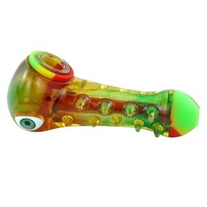 silicone smoking pipe spoon pipes dab rig oil hand pipes hookah tobacco unbreakable electric bubbler
