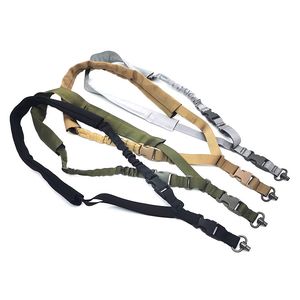 Ponto único Sling Tactical Airsoft Strap Gun Salanyard Esportes ao ar livre caça a rifle de engrenagem de engrenagem de arremessos de paintball SO12-006