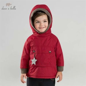 DB8891 데이브 벨라 겨울 아기 ​​패딩 재킷 어린이 유니섹스 패션 겉옷 키즈 코트 LJ201017