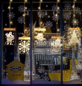 L'ultimo set di luci decorative natalizie a LED Luci sospese 3D Luci per pupazzo di neve LDE per modellazione della camera da letto di Babbo Natale, spedizione gratuita
