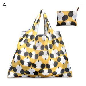 Eco-friendly Large Washable Shopping Bag Heavy Reusable Folding Capacity Handbag Grocery Storage Bags