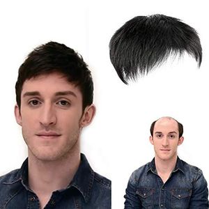 Natural Human Hair Mens Toupee French Lace Front Hair Replacement System Fine Mono Hairpieces Wigs for Men