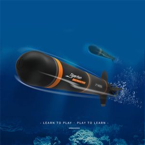 Elettrico RC Sottomarino Barca di plastica Torpedo Modello di assemblaggio Kit Giocattoli extrascolastici fai-da-te Regali per bambini Esplora il mare 201204