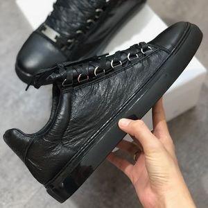 Stor storlek Mens Designer Classic Shoes Arena Crurt Leather High Top Sneakers Fashion Men Women Causal Trainers Arena Sneakers med låda