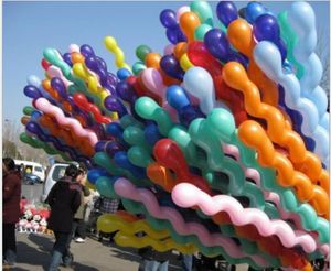 Förtjockad vridskruv spiral ballong party dekoration bar ktv levererar leksak ballonger tacksägelse julafton