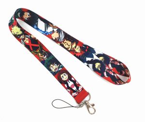 2021 Anime Mein Held Academia Junge Liebe Cartoon Lanyard Handygurte Charms Ausweishalter Schlüssel Mobile Halshalter für Autoschlüsselkarte
