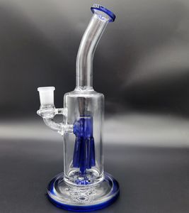 9 inç Dab Rig Nargile Heady Cam Beher Bong ile 14.5mm Erkek Kase Büyük Boy Bonglar Beş Filtre Su Borusu Shisha Bubbler