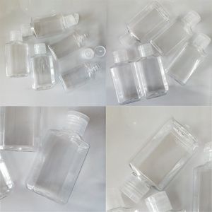 Przezroczyste dezynfekujące butelki z tworzywa sztucznego Pusta kontener dezynfekcji alkoholu mini płynne pakiet makeup sub butelki 60ml 0 59yj E19
