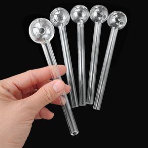 5,9 pollici Lunghezza 3 cm Big Ball Bruciatore a nafta Tubo spesso Pyrex grandi tubi di vetro trasparente per fumare Bubbler Tube Dot Nail Burning Jumbo Accessori all'ingrosso