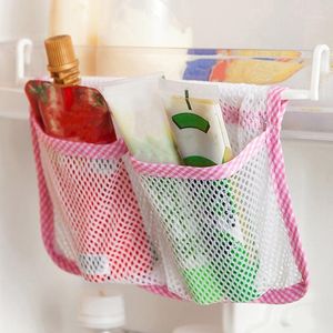 Сумки для хранения сетчатая сумка для творческого кухонного холодильника подвесного организатора держателя холодильника11