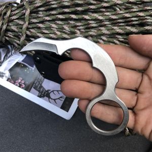 Özel Teklif Mini Küçük Karambit Bıçak 9CR18Mov Saten Bıçak Tam Tang Çelik Saplı Taktik Pençe Bıçaklar Kydex Ile EDC Dişli