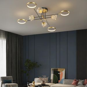 Lampadari Luci moderne a LED per soggiorno, sala da pranzo, camera da letto, lampade, illuminazione per interni, sospensione per la casa con telecomando