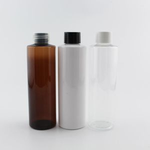 収納ボトルジャー200ml x 12空の詰め替え可能なプラスチックスクリューキャップコスメティック200cc DIYペットシャンプーコンテナ色の旅行パッケージボトル