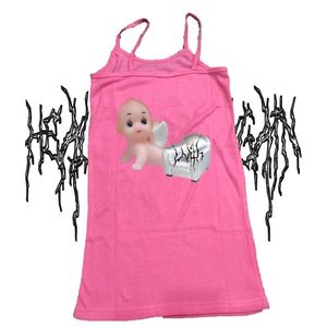 Ciemny Goth Kobiety Tank Top Soft Grunge Style Camis Cute Pastel Moda Vintage Kamizelka College Harajuku Dropshipping LJ200818