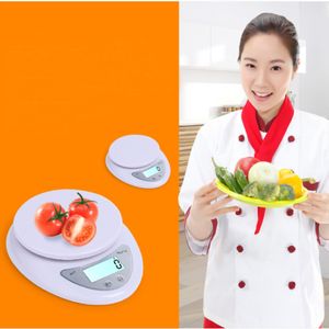 Bilancia da cucina digitale portatile 3kg 0.1g 5kg 1g LED Bilancia per alimenti elettronica Bilancia per alimenti Bilancia di misurazione 201116