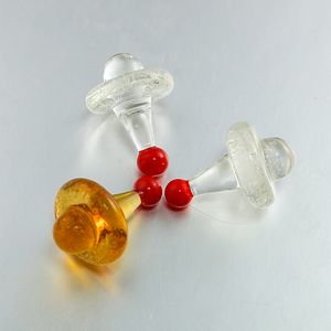 Aydınlık Carb Caps 22mm Çapı Glow Koyu Dab Rigs Kuvars Banger Çiviler için Karbonhidratlar Caps Nargile Cam Su Boruları GM07