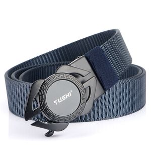 Casual Automatic Buckle Nylon Belt For Men Alloy Male Trousers Business s Luxury Quality Designer Men's Durable 220315