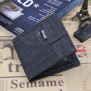 Hot Sale Fashion Wallets Mens Pocket Casual Purse Money Clip Clutch Portfolio Purse Thin Multi Card Bit Wallets Short Mini Wallet